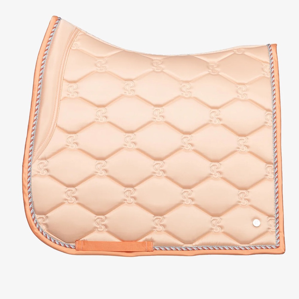 PS of Sweden Peach Quilted Saddle Pad with Matching Bandages